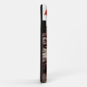 Huishoudelijke tabletkat met rood kerstpet Case-Mate iPhone case (Achterkant/rechts)