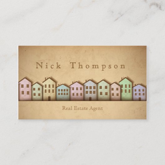Huishoudelijke verkoop van onroerend goed Agent Ho Visitekaartje (Voorkant)