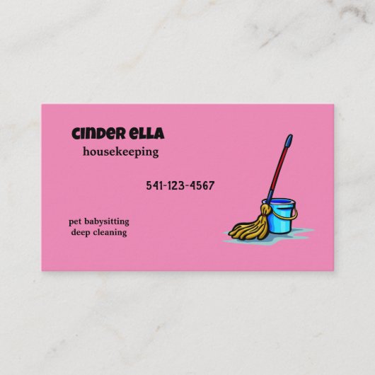 Huishoudelijke Visitekaartje (Voorkant)