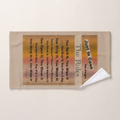 Huishoudelijke voorschriften handdoek (Handdoek)