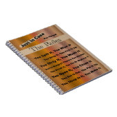 Huishoudelijke voorschriften notitieboek (Rechterzijde)