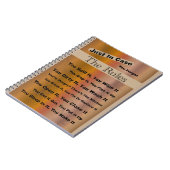 Huishoudelijke voorschriften notitieboek (Linkerzijde)