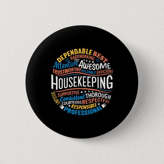 Huishoudelijke Waardering Geschenken Environmental Ronde Button 5,7 Cm (Voorkant)