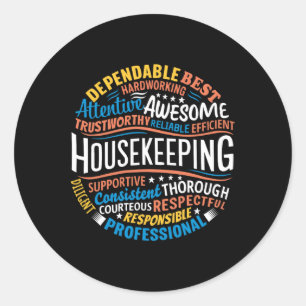 Huishoudelijke Waardering Geschenken Environmental Ronde Sticker