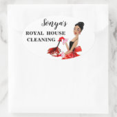 Huishoudelijke wasmachines ovale sticker (Tas)