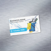 Huishoudelijke waterstromen magnetisch visitekaartje (Voorbeeld)