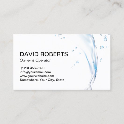 Huishoudelijke waterstromen visitekaartje (Achterkant)