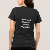 Huishoudelijke werkzaamheden Tri-Blend shirt (Achterkant)