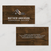 Huishoudelijke woningen | Hout Visitekaartje (Voorkant / Achterkant)