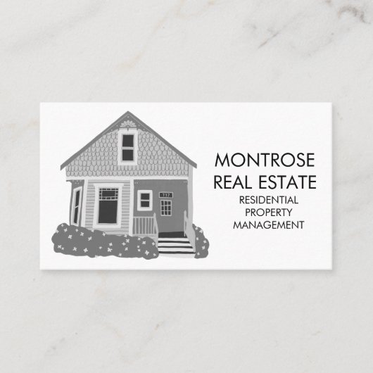 Huishoudelijke woningen woningen woningbezit visitekaartje (Voorkant)