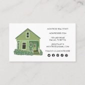 Huishoudelijke woningen woningen woningbezit visitekaartje (Achterkant)