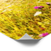 Huishoudelijke zonsondergang in bergen poster (Hoek)