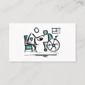 Huishoudelijke zorg. Thuiszorg: thuiszorg Visitekaartje (Achterkant)