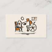 Huishoudelijke zorg. Thuiszorg: thuiszorg Visitekaartje (Achterkant)