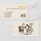 Huishoudelijke zorg. Thuiszorg: thuiszorg Visitekaartje (Voorkant / Achterkant)