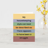 Huishouden "Just for Fun" Joke Kaart (Gele Bloem)