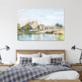Huishoudens aan de rand van het slot van de Sisle  Canvas Afdruk (Insitu (Slaapkamer))