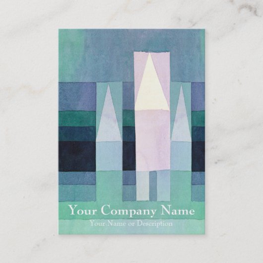 Huishoudens door Paul Klee Visitekaartje (Voorkant)