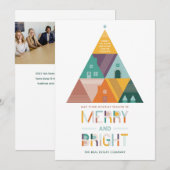 Huishoudens en boomgaarden Real Estate Business Ho Feestdagenkaart (Voorkant / Achterkant)