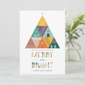 Huishoudens en boomgaarden Real Estate Business Ho Feestdagenkaart (Staand voorkant)