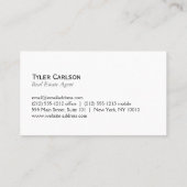 Huishoudens en eigendommen visitekaartje (Achterkant)