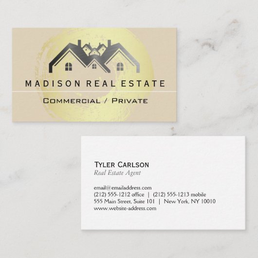 Huishoudens en eigendommen visitekaartje (Voorkant / Achterkant)