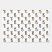 Huishoudens, harten en bloemen inpakpapier vel (Voorkant 2)