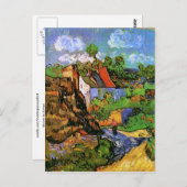 Huishoudens in Auvers Van Gogh Fine Art Briefkaart (Voorkant / Achterkant)