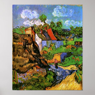 Huishoudens in Auvers Van Gogh Fine Art Poster