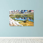 Huishoudens in Groenland Canvas Afdruk (Insitu (Houten vloer))