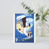 Huishoudens in Pontresina, Zwitserland Briefkaart (Staand voorkant)