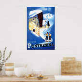 Huishoudens in Pontresina, Zwitserland Poster (Keuken)