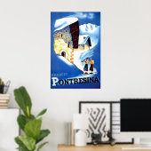 Huishoudens in Pontresina, Zwitserland Poster (Thuiskantoor)