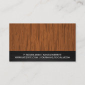 Huishoudens Logo | Hout Visitekaartje (Achterkant)