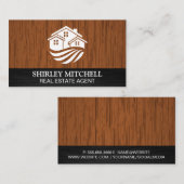 Huishoudens Logo | Hout Visitekaartje (Voorkant / Achterkant)