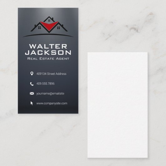 Huishoudens Logo | Onroerend goed Visitekaartje (Voorkant / Achterkant)