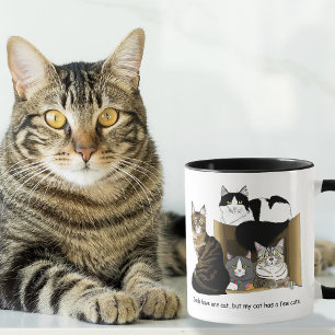 Huishoudens met Meerdere Katten Groen Grappig Mok