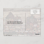 Huishoudens met waslijnen van Egon Schiele Briefkaart (Achterkant)