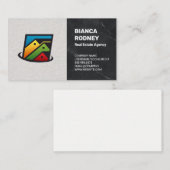 Huishoudens voor onroerend goed | Muurmarmer Visitekaartje (Voorkant / Achterkant)