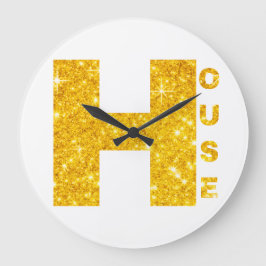 HUISHOUDFONTS Goud & Glitter #1 Grote Klok