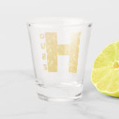 HUISHOUDFONTS Goud & Glitter #1 Shot Glas (Achterkant)