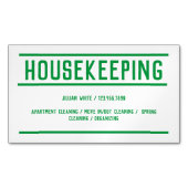 Huishouding Aangepaste QR Magnetisch Visitekaartje (Voorkant)