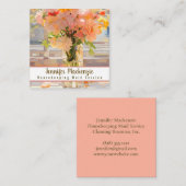 Huishouding Maid Service Schoonmaak Huis Vierkante Visitekaartje (Voorkant / Achterkant)