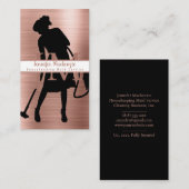 Huishouding Maid Service Schoonmaak Roos Goud Visitekaartje (Voorkant / Achterkant)