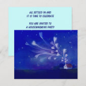 HUISHOUDKUNDIGE HOUSEWARMINGPARTIJ INVITE INVITATI KAART (Voorkant / Achterkant)