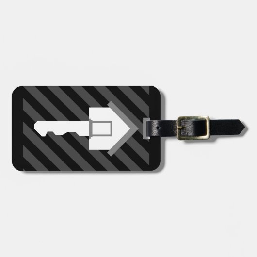 huishoudster bagagelabel (Voorkant horizontaal)