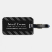 huishoudster bagagelabel (Achterkant horizontaal)