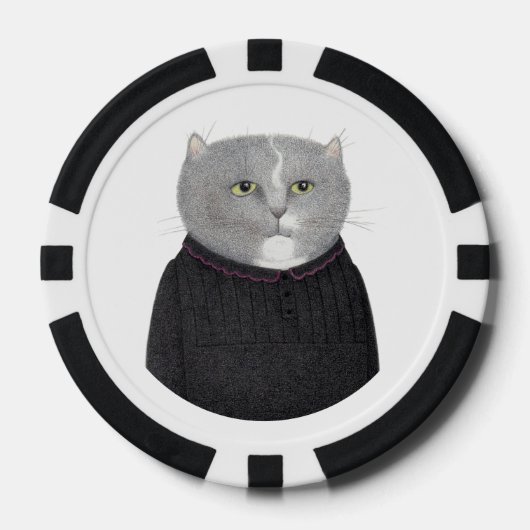 HUISHOUDSTER CAT Poker Chips (Voorkant)