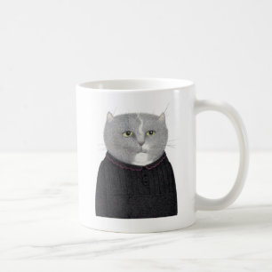 HUISHOUDSTER CAT Witte Mok