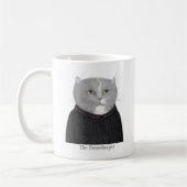 HUISHOUDSTER CAT Witte Mok + Tekst (Links)